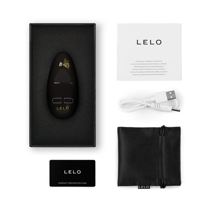 Lelo NEA 3 Rechargeable Mini Silicone Vibrator Black - Headshop.com