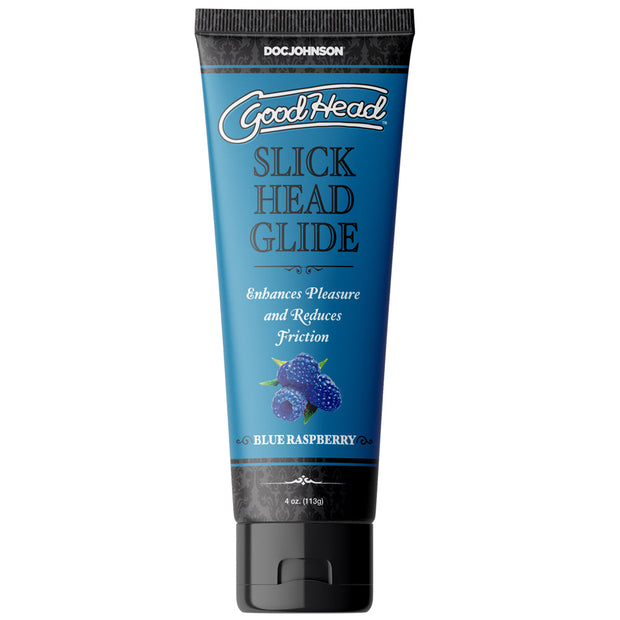 GoodHead Slick Head Glide Blue Raspberry 4 oz. Bulk - Headshop.com
