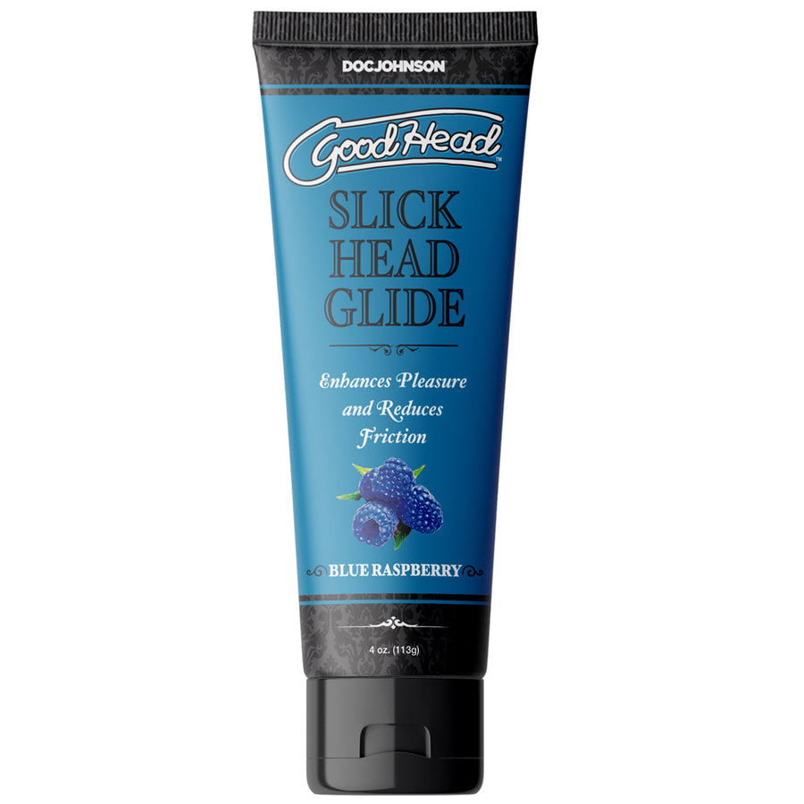 GoodHead Slick Head Glide Blue Raspberry 4 oz. Bulk - Headshop.com