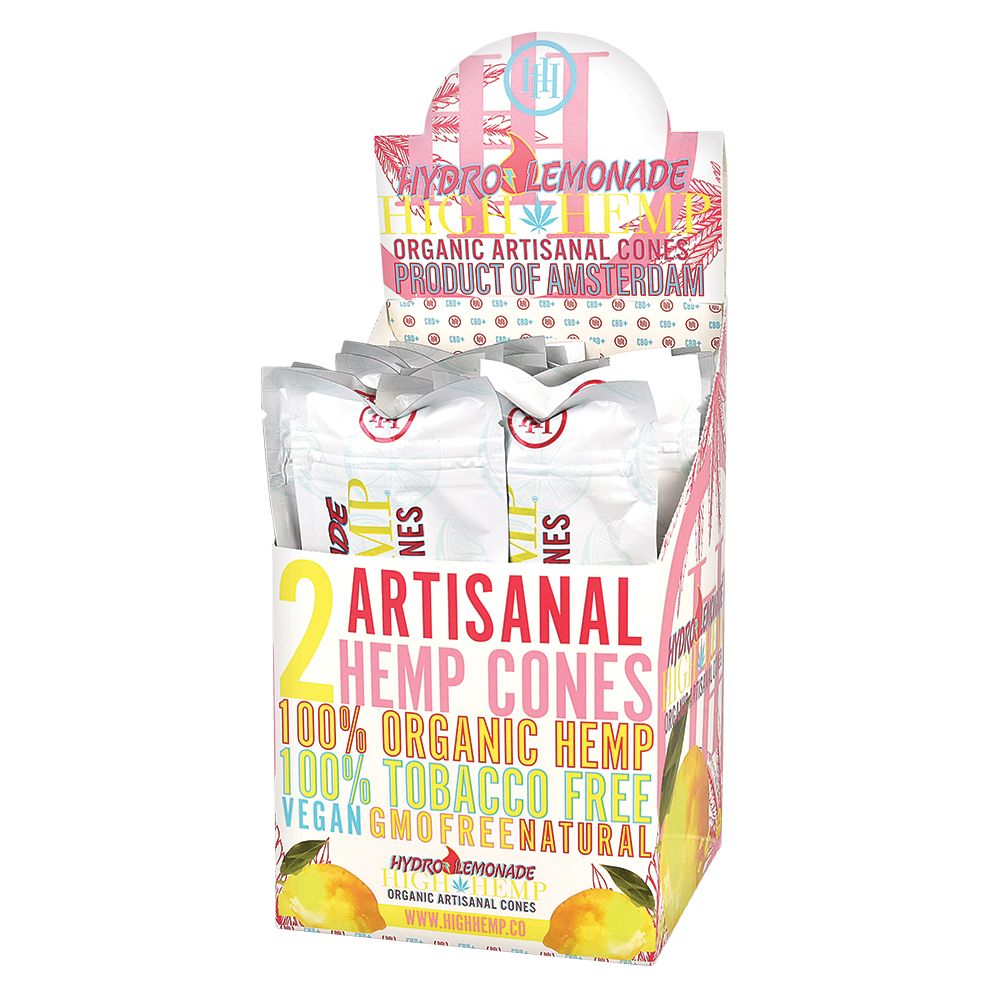 High Hemp Organic Artisanal Cones | 2pc | 15pk Display - Headshop.com