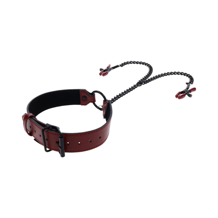 Sportsheets Saffron Collar with Nipple Clamps - Headshop.com