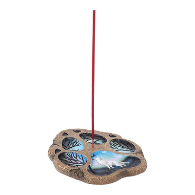 Fujima Wolf Footprint Flat Incense Burner - 6" - Headshop.com