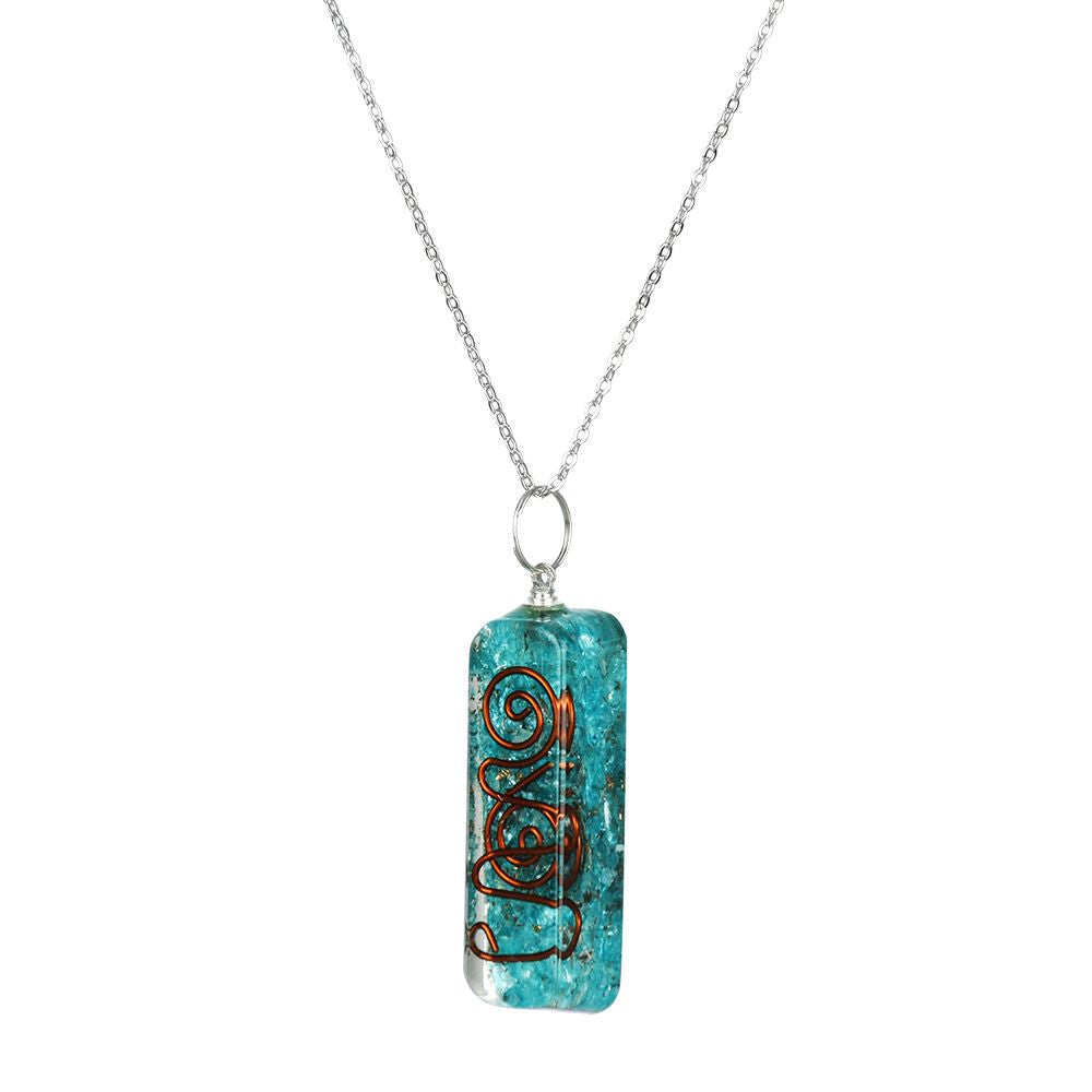 Chakra Orgonite Necklace | 10" - Headshop.com