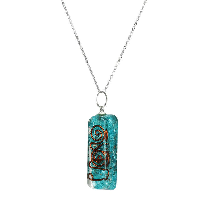 Chakra Orgonite Necklace | 10" - Headshop.com