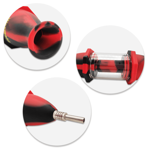 Waxmaid 8" Capsule Silicone Glass Nectar Collector - Headshop.com
