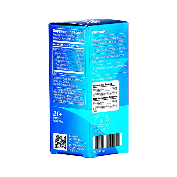 12CT DISPLAY - MIT45 Super K Kratom Shot - 150mg / 30ml - Headshop.com
