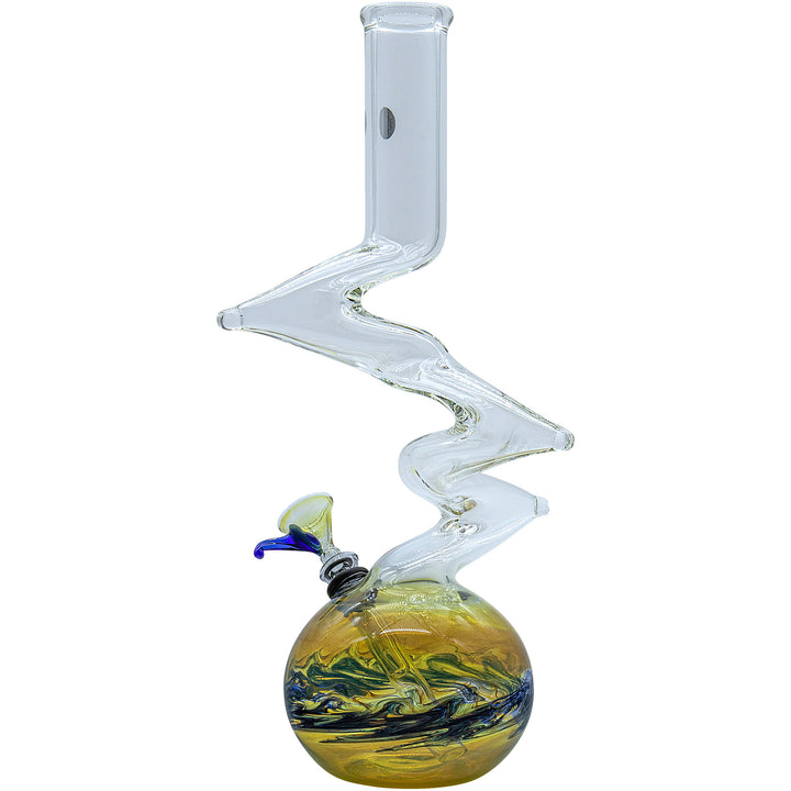 LA Pipes "Switchback" Bubble Base Bong - Headshop.com
