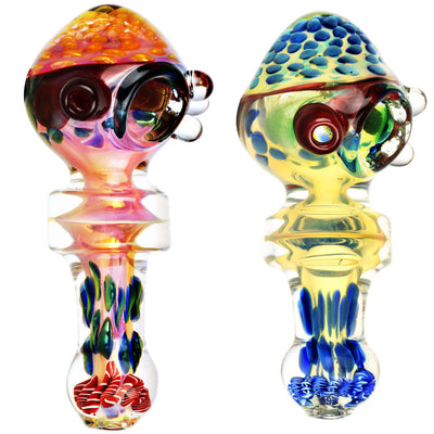 Artisanal Inside Out Ringneck Spoon Pipe - Headshop.com