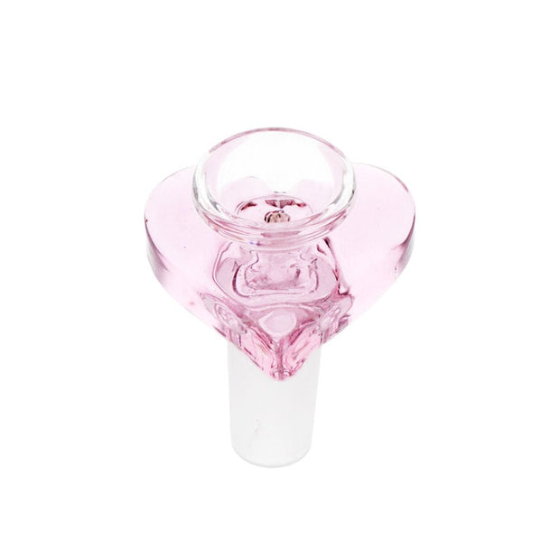 Pulsar Double Kiss Heart Glass Water Pipe - 11" / 14mm F