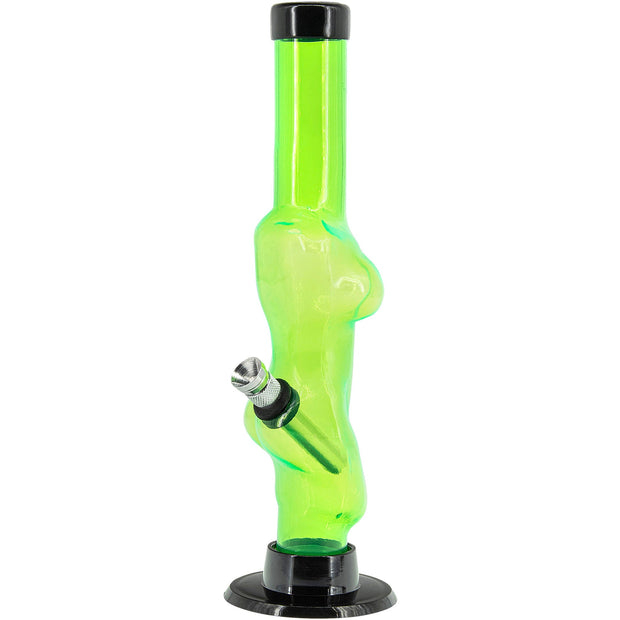 Acrylic Lady Contour Bong 8"  - Multiple Colors