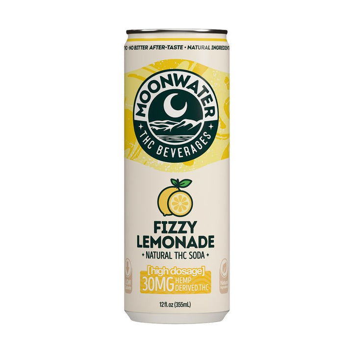 Moonwater Natural Hemp-Derived D9 THC Infused Soda | 12fl oz Can | 24ct Case