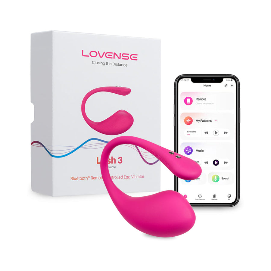 Lovense Lush 3 Bluetooth Remote-Controlled Egg Vibrator - Headshop.com