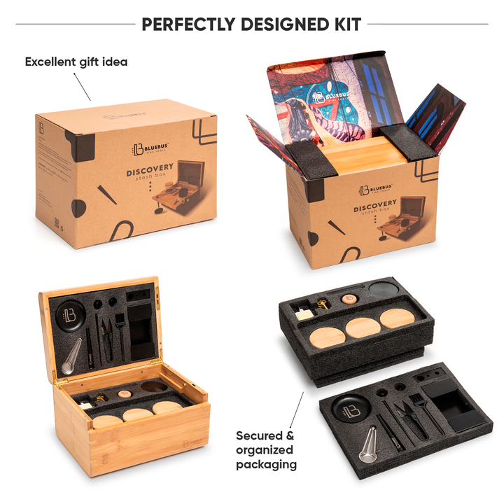 DISCOVERY 2.0 Storage Stash Box with Fingerprint Lock - Headshop.com
