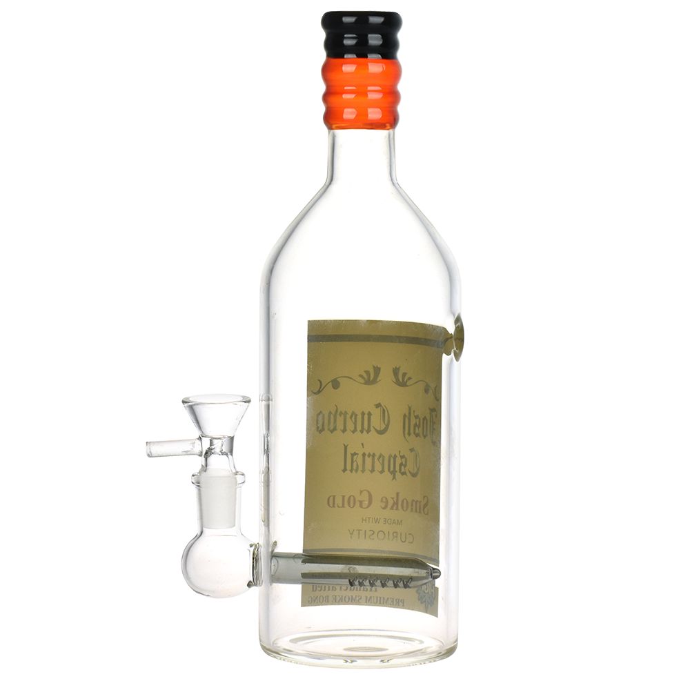Tequila Bottle Glass Water Pipe - 9.5" / 14mm F - Headshop.com