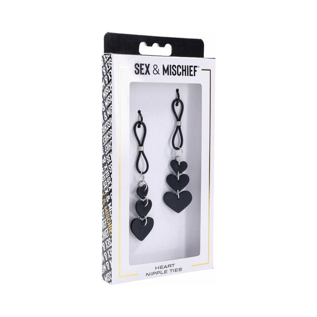 Sportsheets Sex & Mischief Heart Nipple Ties - Headshop.com