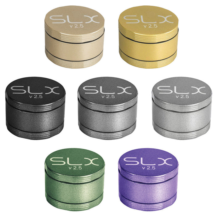 SLX Ceramic Coated Metal Grinder | 4pc | 2.5 Inch - Headshop.com
