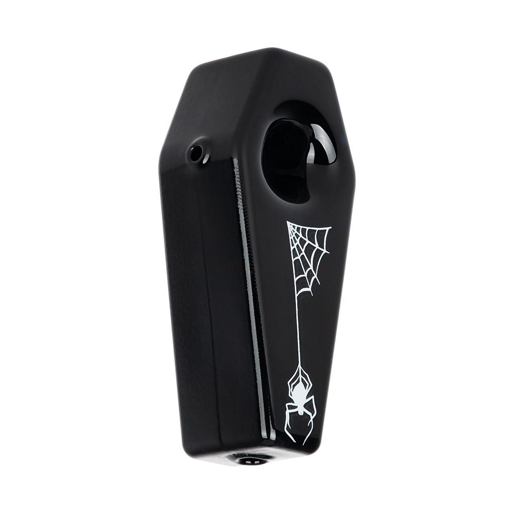 Skelly's Coffin Glass Hand Pipe - 3.75" - Headshop.com