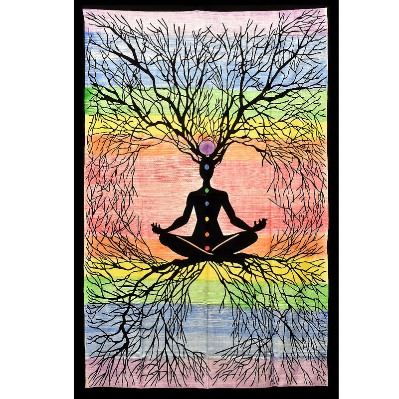 ThreadHeads Rooted Chakra Meditation Tapestry - Headshop.com