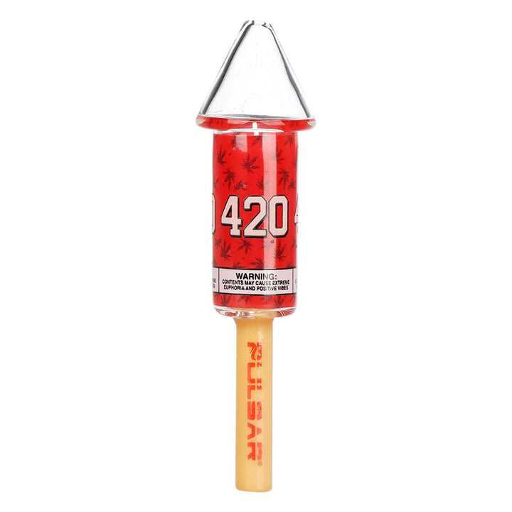 Pulsar Bottle Rocket Glass Joint & Cone Holder - 6.5"