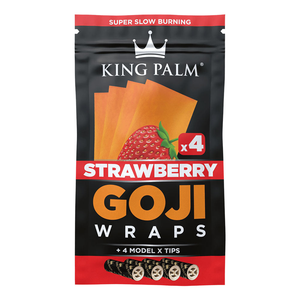 King Palm Goji Wraps & Filter Tips | 4pk | 15pc Display - Headshop.com