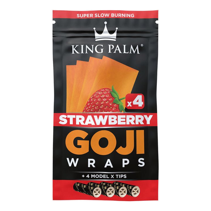 King Palm Goji Wraps & Filter Tips | 4pk | 15pc Display - Headshop.com
