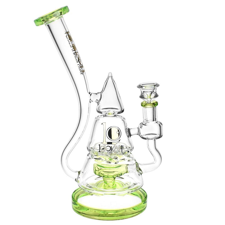 Lookah Glass Stacked Triangle Water Pipe | 11.25" - Headshop.com
