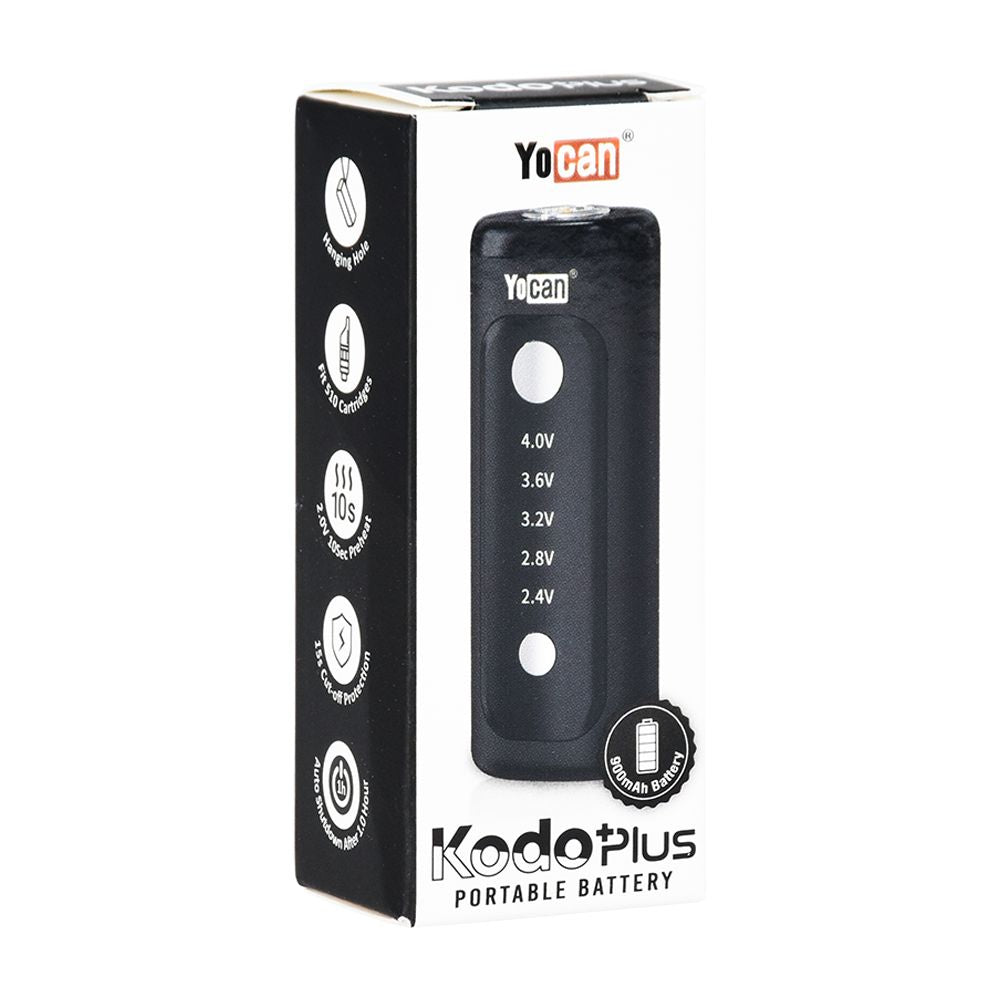 Yocan Kodo Plus Variable Voltage 510 Cart Vape Battery | 900mAh | 12ct - Headshop.com