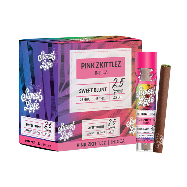 Sweet Blunt D8, HHC, THC-P - Pink Zkittlez (Indica) - Headshop.com