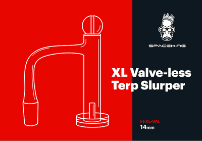 Space King XL Valve-less Terp Slurper (Red / Black) - Headshop.com