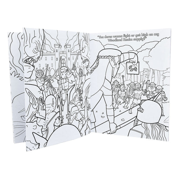 Wood Rocket Lord of the Smoke Rings Adult Coloring Book | 8.5" x 11" - Headshop.com