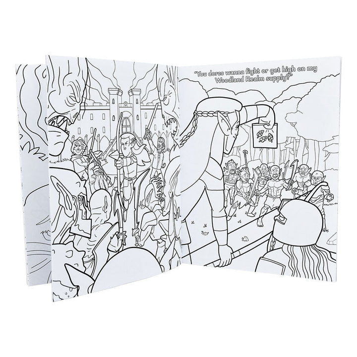 Wood Rocket Lord of the Smoke Rings Adult Coloring Book | 8.5" x 11" - Headshop.com