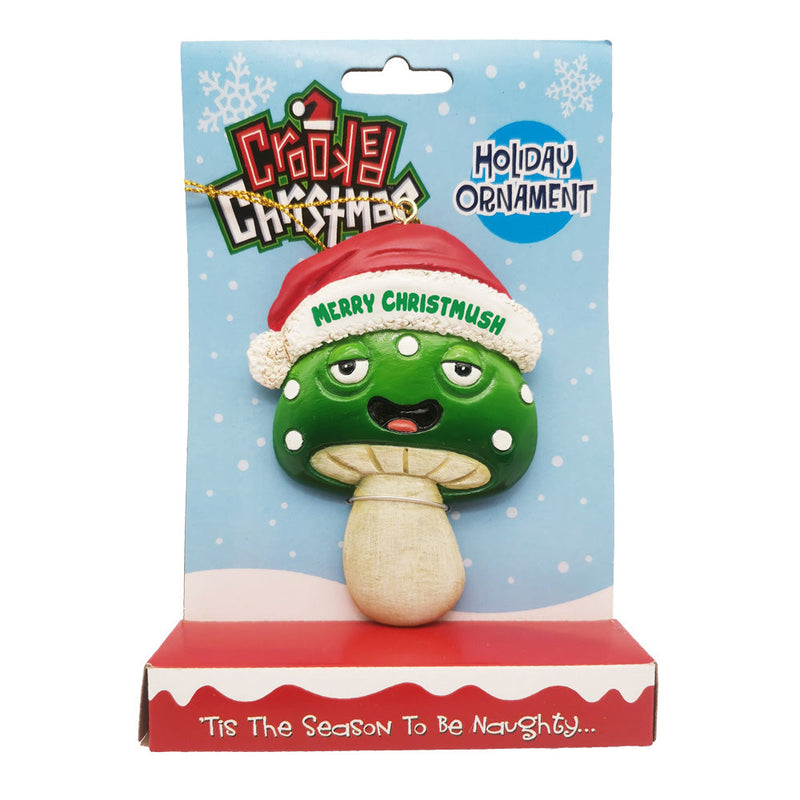 Crooked Christmas Ornament - Merry Christmush - Headshop.com