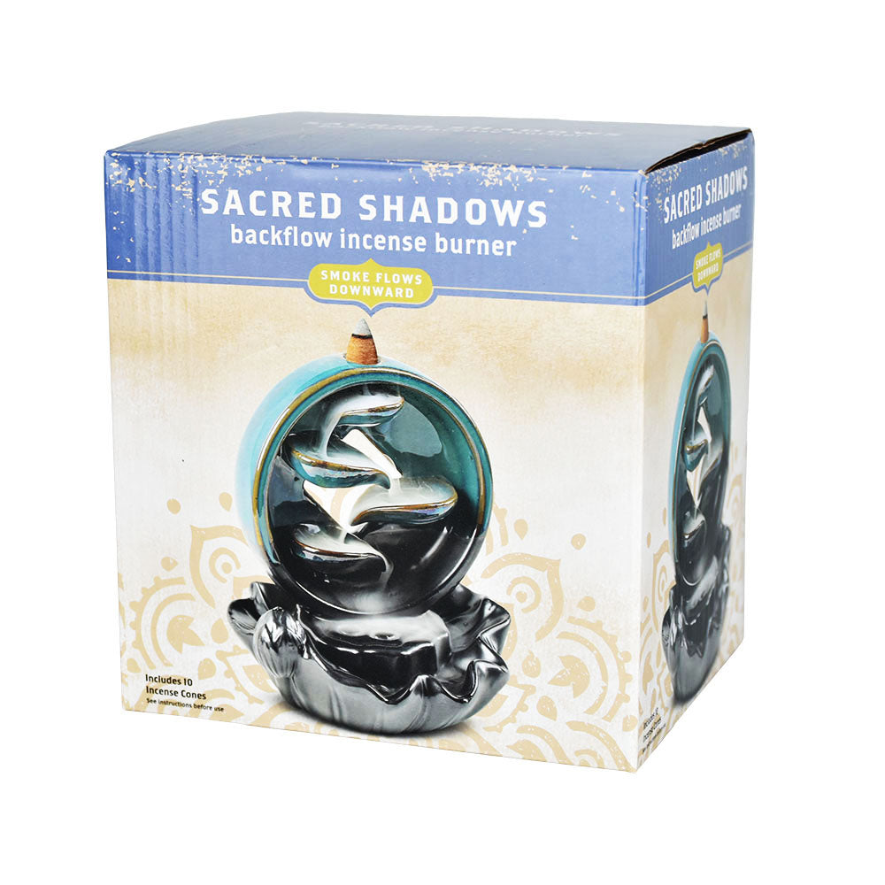 Sacred Shadows Ceramic Backflow Incense Burner - 5.5" - Headshop.com