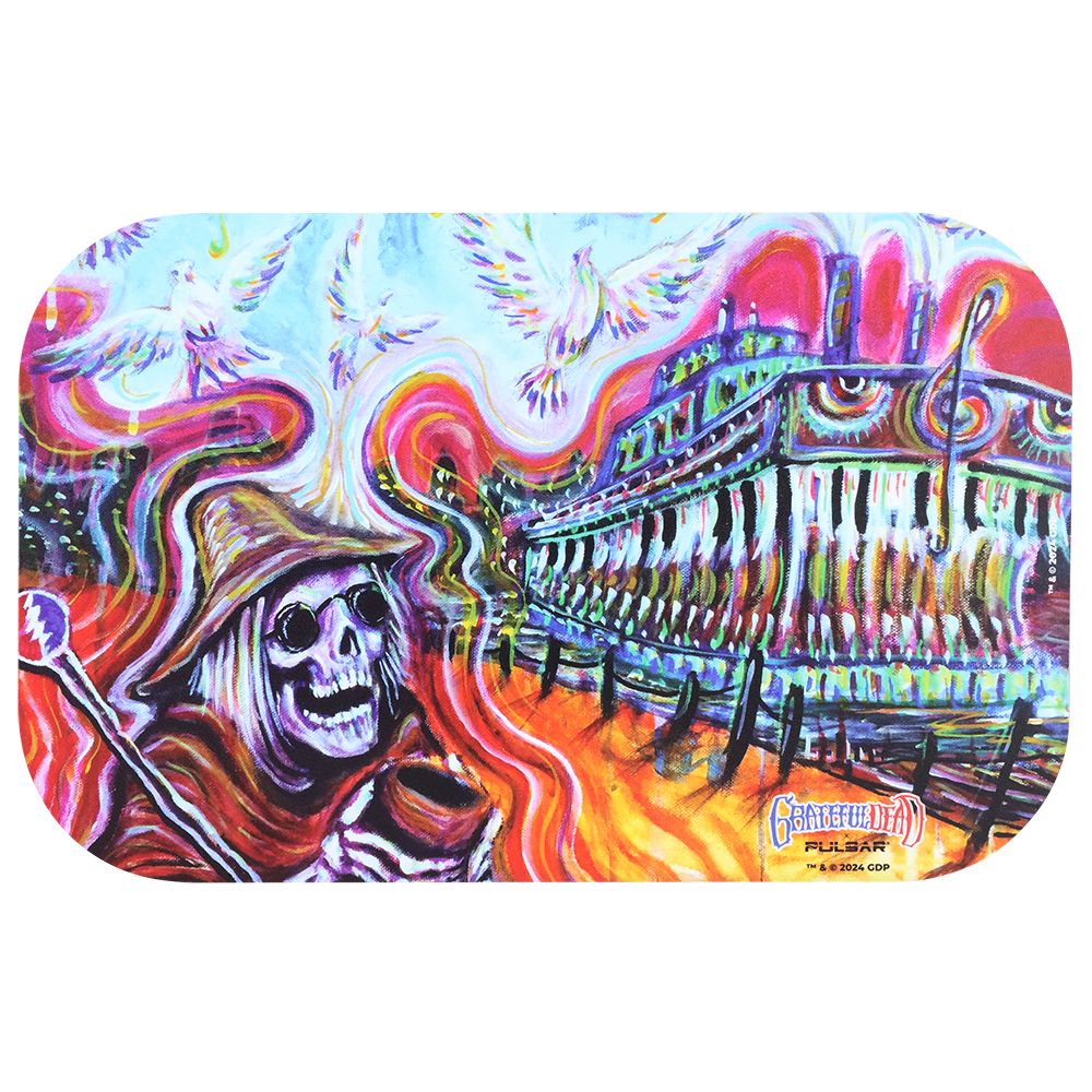 Grateful Dead x Pulsar Magnetic Rolling Tray Lid - Steamboat / 11" x 7" - Headshop.com