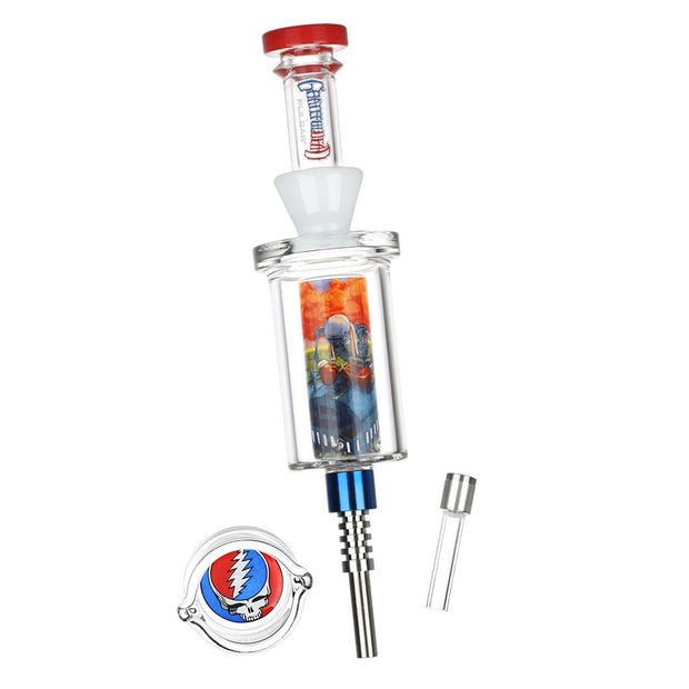 Grateful Dead x Pulsar Inside Print Vapor Vessel & SYF Dab Dish - 9.25" / Boxer - Headshop.com