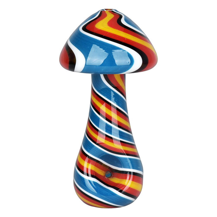 Wig Wag Mushroom Glass Hand Pipe - 4" / 4ct - Headshop.com
