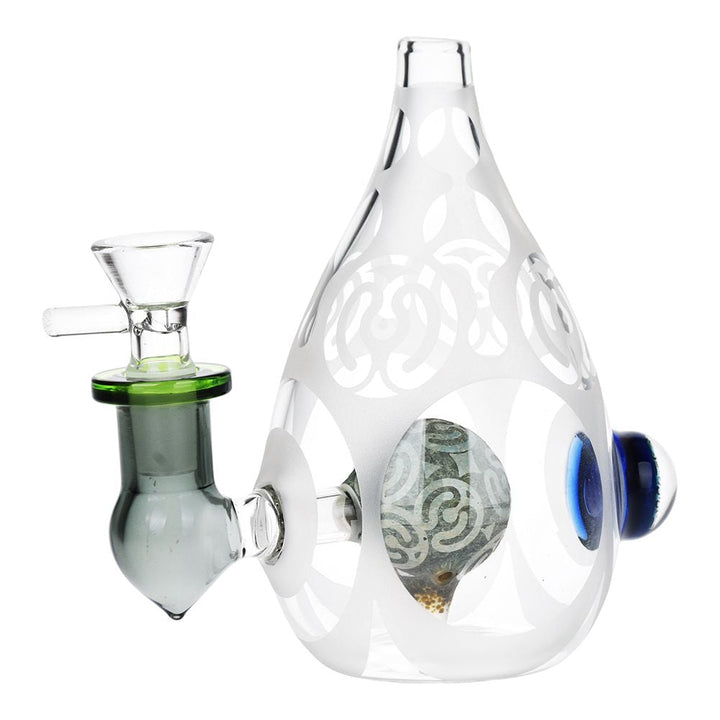 Eggcellent Etched Glass Water Pipe - 5.25" / 14mm F - Headshop.com