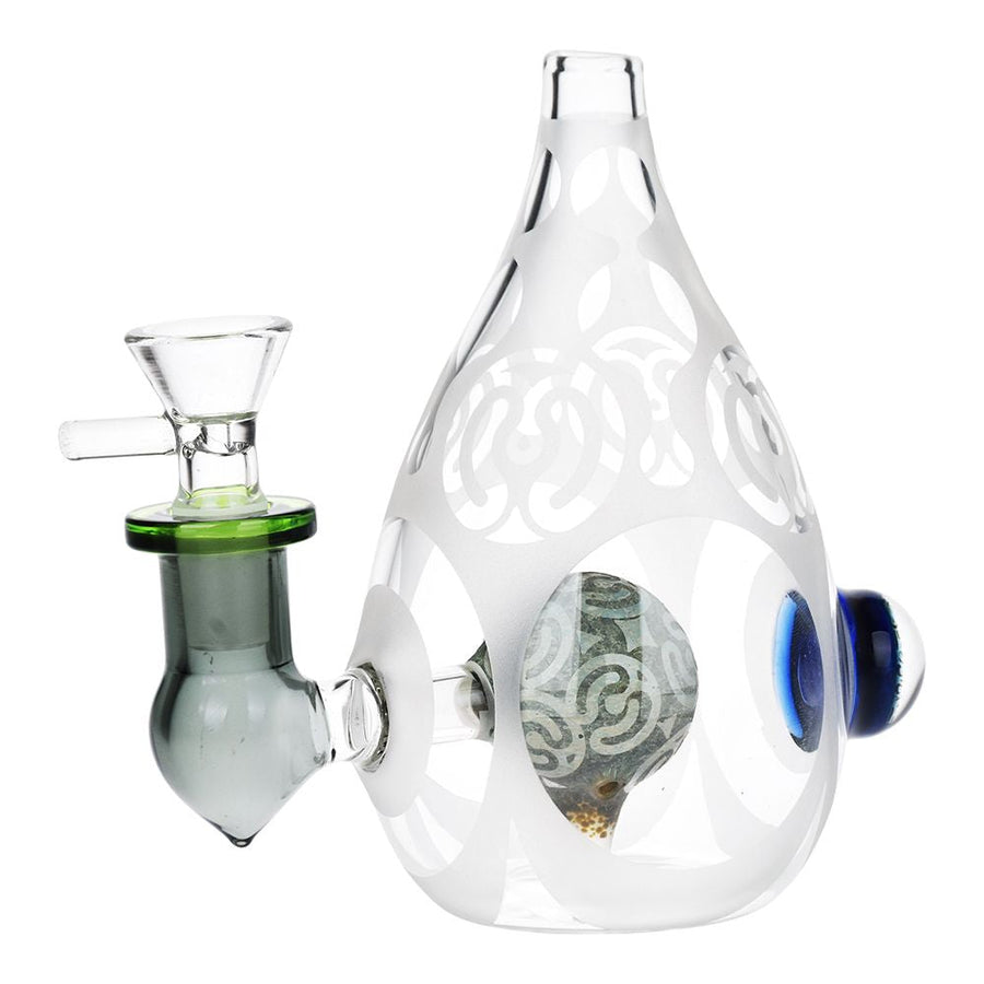 Eggcellent Etched Glass Water Pipe - 5.25" / 14mm F - Headshop.com