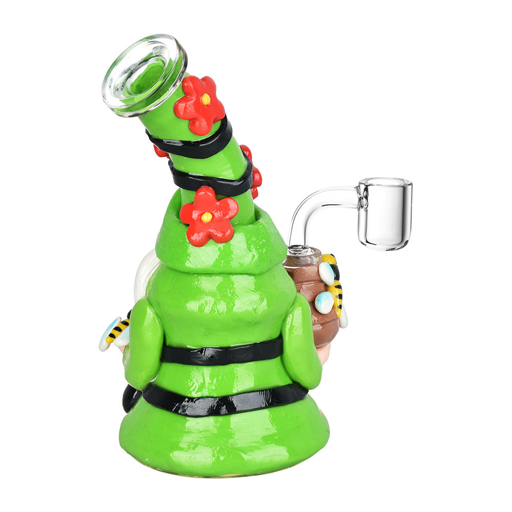 Flower Gnome Glass & Enamel Dab Rig - 7" / 14mm F - Headshop.com