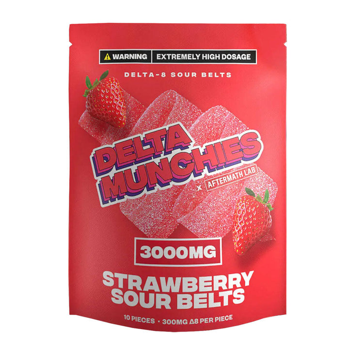 Delta Munchies D8 Sour Belts | 3000mg - Headshop.com