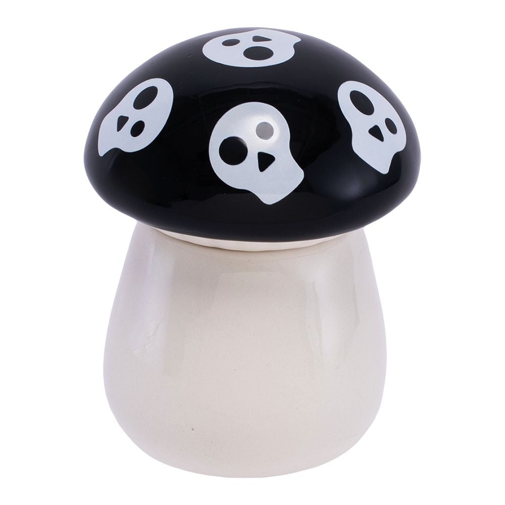 Fujima Mushroom Skull Ceramic Stash Jar - 4.25" - Headshop.com