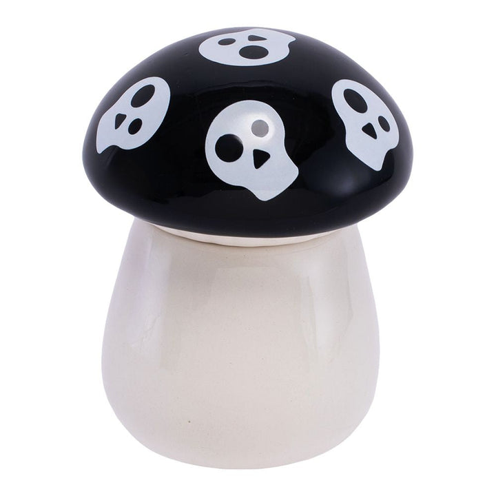 Fujima Mushroom Skull Ceramic Stash Jar - 4.25" - Headshop.com