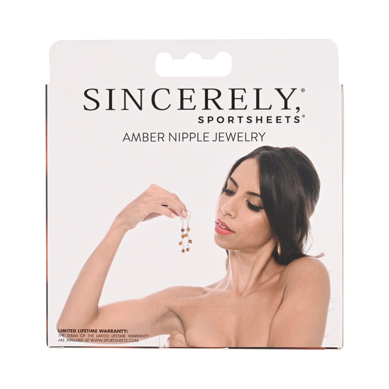 Sincerely, Sportsheets Amber Adjustable Nipple Jewelry Tortoiseshell - Headshop.com
