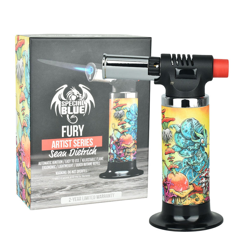 Special Blue Sean Dietrich Fury Torch Lighter - 5.5" - Headshop.com