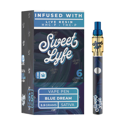 Sweet Life 2.5ml Disposable Vape Pen Infused with Live Resin HHC-P+THC-P - Blue Dream - Sativa - Headshop.com