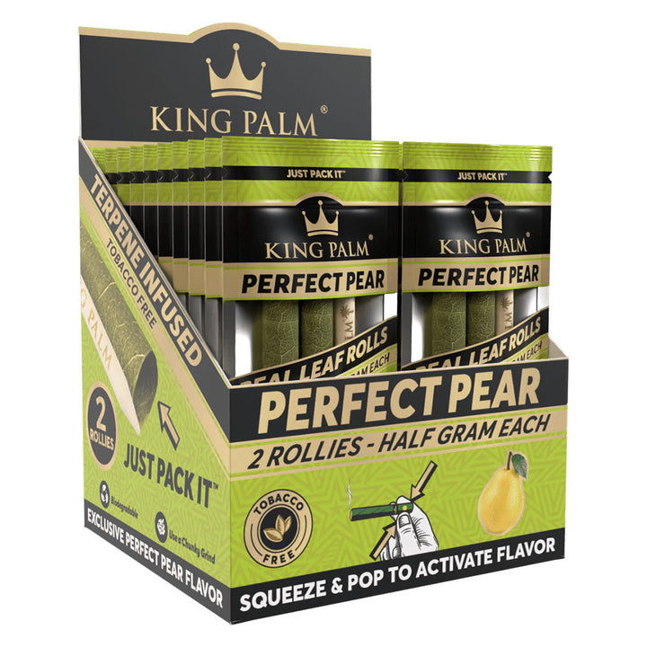 King Palm Hand Rolled Leaf | 2pk | Rollie | 20pc Display - Headshop.com