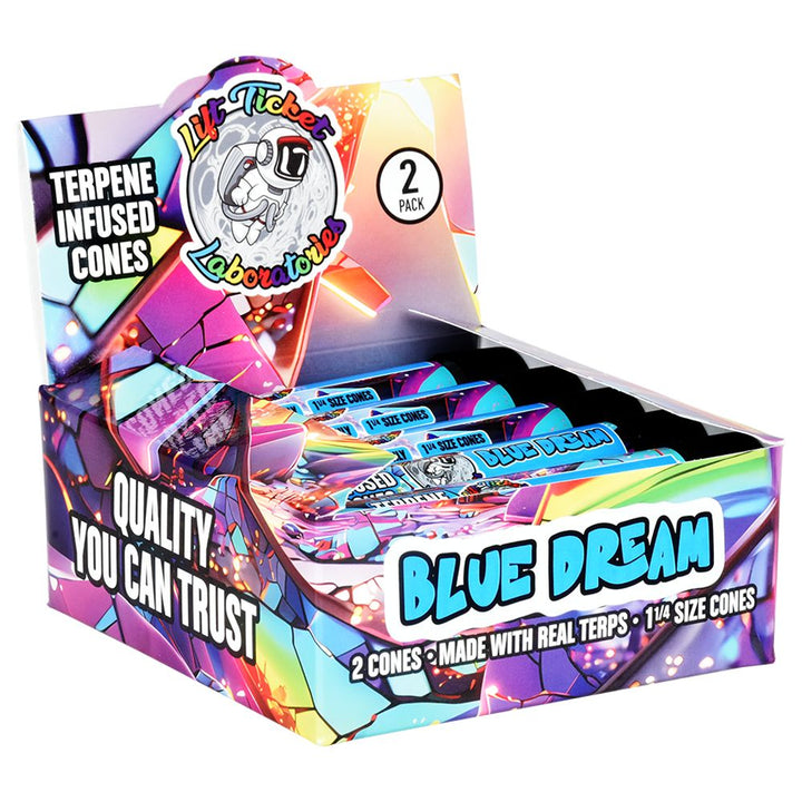 Lift Ticket Terpene Infused Cones | 1 1/4 | 2pc | 10pk - Headshop.com