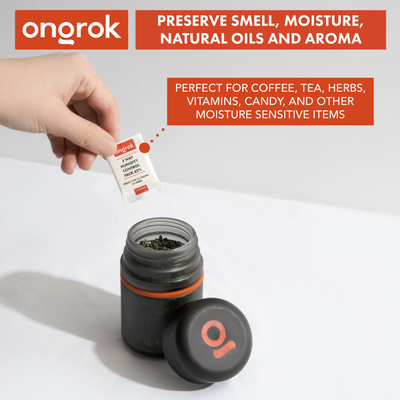 Ongrok Child Resistant Glass Storage Jar, 3 pack x 180ml each - Headshop.com