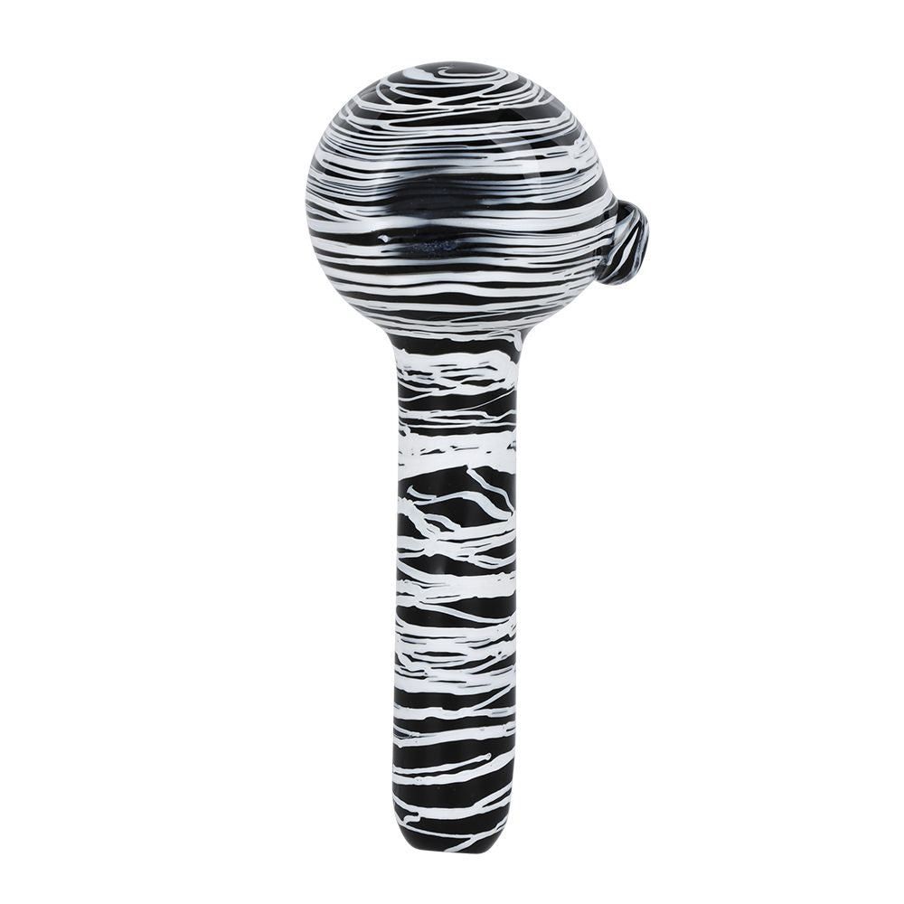 Meditation In Contrast Glass Spoon Pipe - 4.5" - Headshop.com