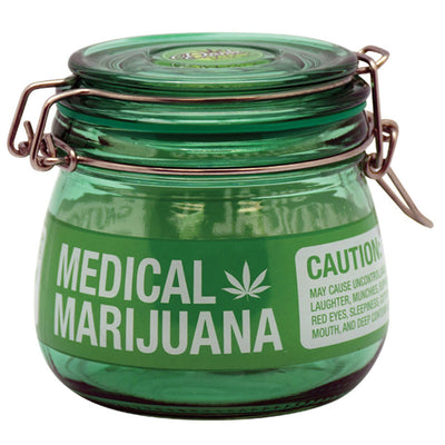 Medical Mary Jane Glass Jar - Headshop.com